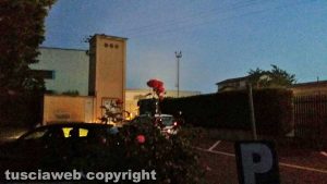 Viterbo - L'impianto di smaltimento rifiuti di Casale Bussi in fiamme