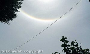 Calcata - Un arcobaleno a testa in giù