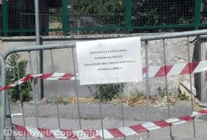 Viterbo - Camper service fuori uso e nel degrado