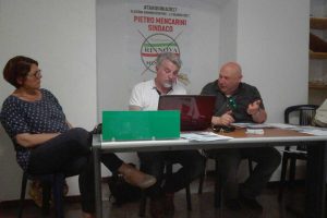 Tarquinia - Da sinistra: Perroni, Olmi, De Caro e Leoni