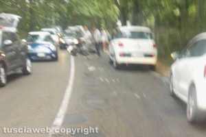 Caprarola - Incidente lungo strada Cimina