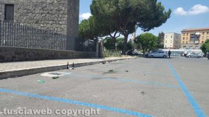 Viterbo - Degrado a piazza del Sacrario