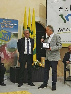 La premiazione dell'olio di Vetralla a Lecce 