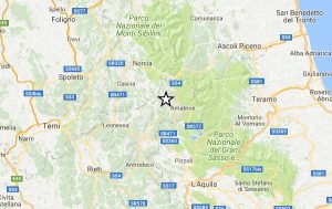 Terremoto nel centro Italia - Rieti - La scossa di magnitudo 3,9