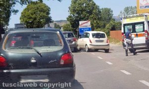 Viterbo - Incidente sulla Cassia Nord