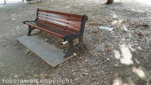 Viterbo - Via Carlo Cattaneo - Rifiuti al parco