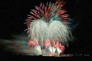 I fuochi d'artificio della ditta Poleggi di Canepina 