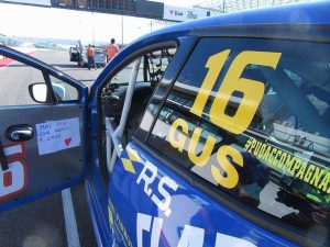 Gustavo Sandrucci alla Clio cup a Misano Adriatico 