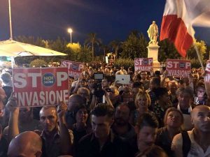 Civitavecchia - La manifestazione con Matteo Salvini