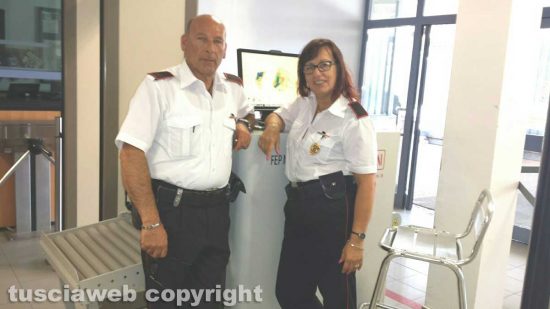 Tribunale - I vigilantes Enzo Colasuonno e Mirella Casacca