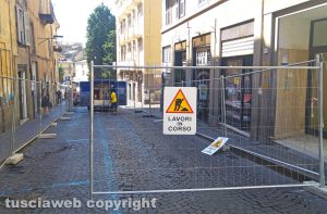 Viterbo - Lavori a via Cairoli