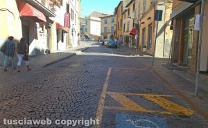 Viterbo - Lavori a via Cairoli