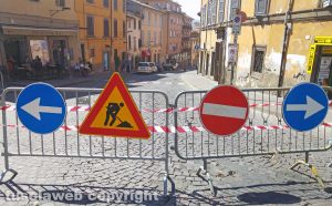 Viterbo - Lavori a via Cairoli