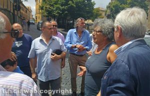 Viterbo - Via Cairoli - L'incontro con commercianti e residenti