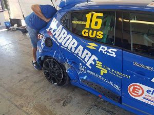 Gustavo Sandrucci alla Clio cup a Misano Adriatico 