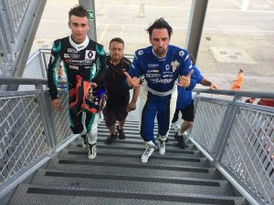 Gustavo Sandrucci alla Clio cup a Misano Adriatico 