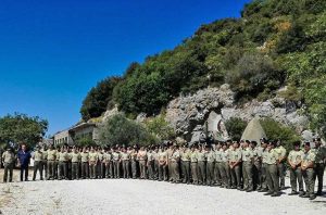 Gli allievi marescialli in visita alle “Gallerie del Monte Soratte”