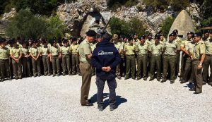 Gli allievi marescialli in visita alle “Gallerie del Monte Soratte”