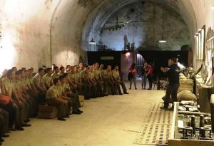 Gli allievi marescialli in visita alle “Gallerie del Monte Soratte”