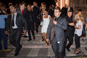 Pierpaolo Pasqua e dietro Andrea Bocelli