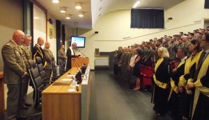 Caserma "Soccorso Saloni"- Laurea allievi XVII corso "Coraggio"