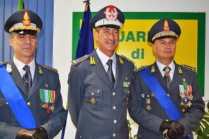 Finanza - Il colonnello Andrea Rizzo, il generale Gianfranco Carozza e il colonnello Antonino Raimondo