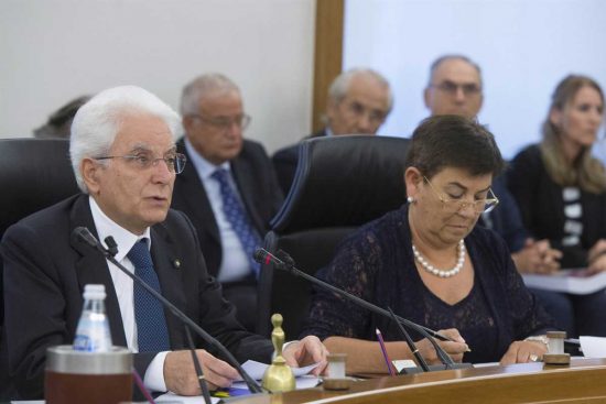 Il Presidente della Repubblica Sergio Mattarella