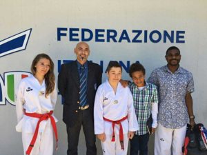 Sport - Taekwondo - Gli atleti con il maestro Mario de Meo