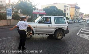 Viterbo - Traffico chiuso sulla circonvallazione Giorgio Almirante