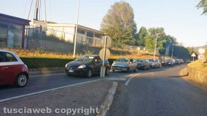 Viterbo - Traffico chiuso sulla circonvallazione Giorgio Almirante