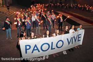 Viterbo - Fiaccolata per Borsellino