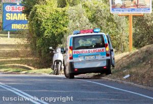 Viterbo - Incidente sulla Tangenziale ovest
