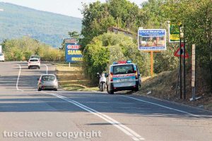Viterbo - Incidente sulla Tangenziale ovest