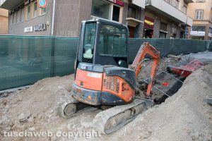 Viterbo - Lavori in via Cairoli