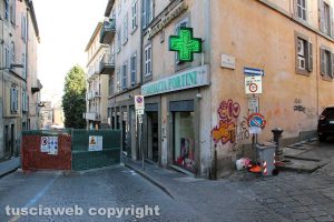 Viterbo - Lavori in via Cairoli