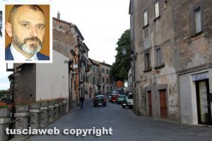 Bagnoregio e nel riquadro l'avvocato Franco Fiorani