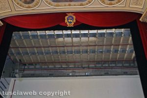 Viterbo - Teatro Unione - Il soffitto del palcoscenico