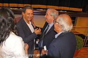 Viterbo - L'inaugurazione del teatro dell'Unione - Marini, Fioroni e Ricci