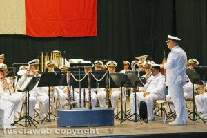 Viterbo - L'inaugurazione del teatro dell'Unione - Il concerto della banda della Marina