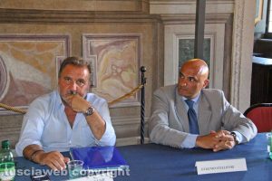 Viterbo - Sala regia - Incontro sulla geotermia - Enrico Panunzi ed Eugenio Stelliferi