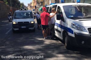 Viterbo - L'incidente a via della Palazzina