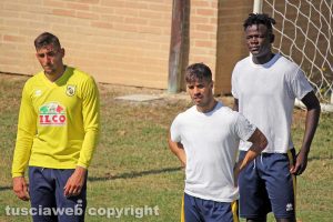 Sport - Calcio - Viterbese - Da sinistra: Pini, Cenciarelli e Mbaye