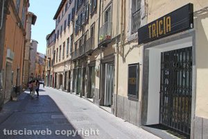 Il negozio colpito in corso Italia
