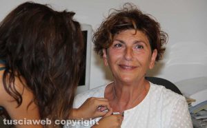 Viterbo - Tina Montinaro intervistata nella redazione di Tusciaweb