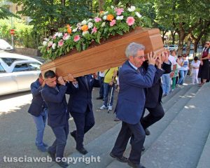 Viterbo - I funerali di Grazia Vecchiarino