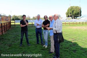 Viterbo - L'assessore Alvaro Ricci - Sopralluogo agli spogliatoi al campo da rugby