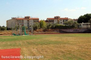 Viterbo - Campo scuola - La sistemazione del prato
