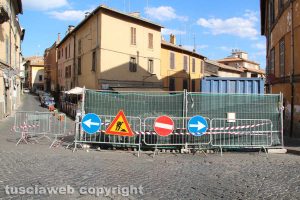 Viterbo - I lavori in via Cairoli