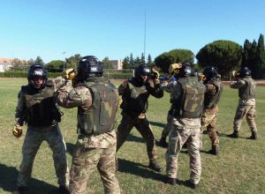 Viterbo - L'esercitazione degli allievi marescialli
