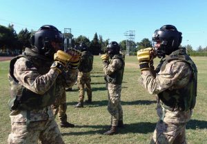 Viterbo - L'esercitazione degli allievi marescialli 